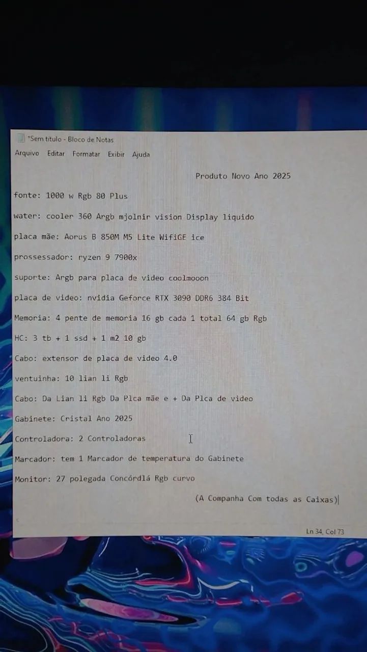 PC GAMER DRR5 ÚLTIMA Geração  - Foto 5