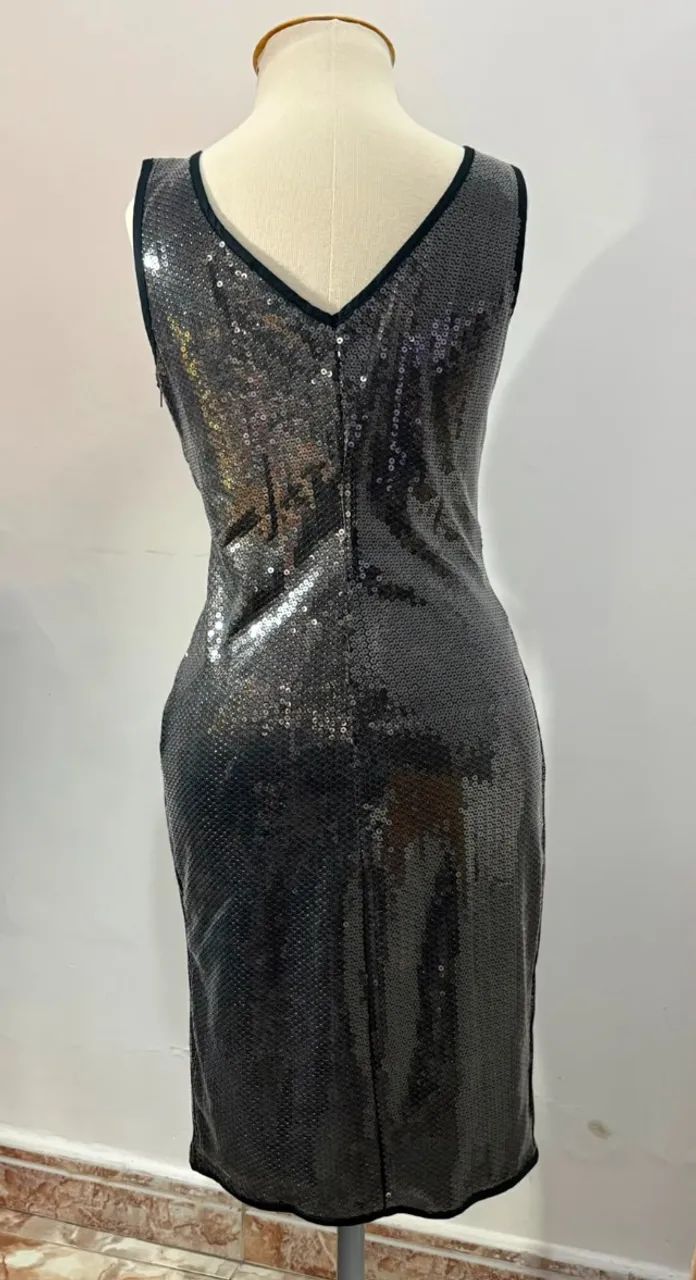 Vestido preto em paetês - Foto 3