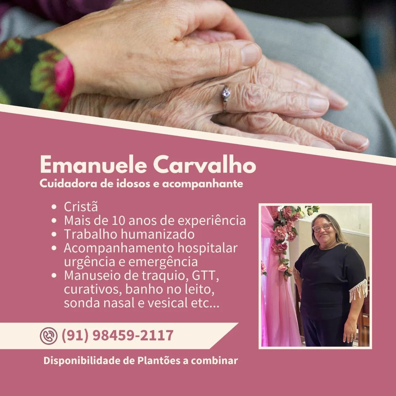 Cuidadora de idosos e acompanhante