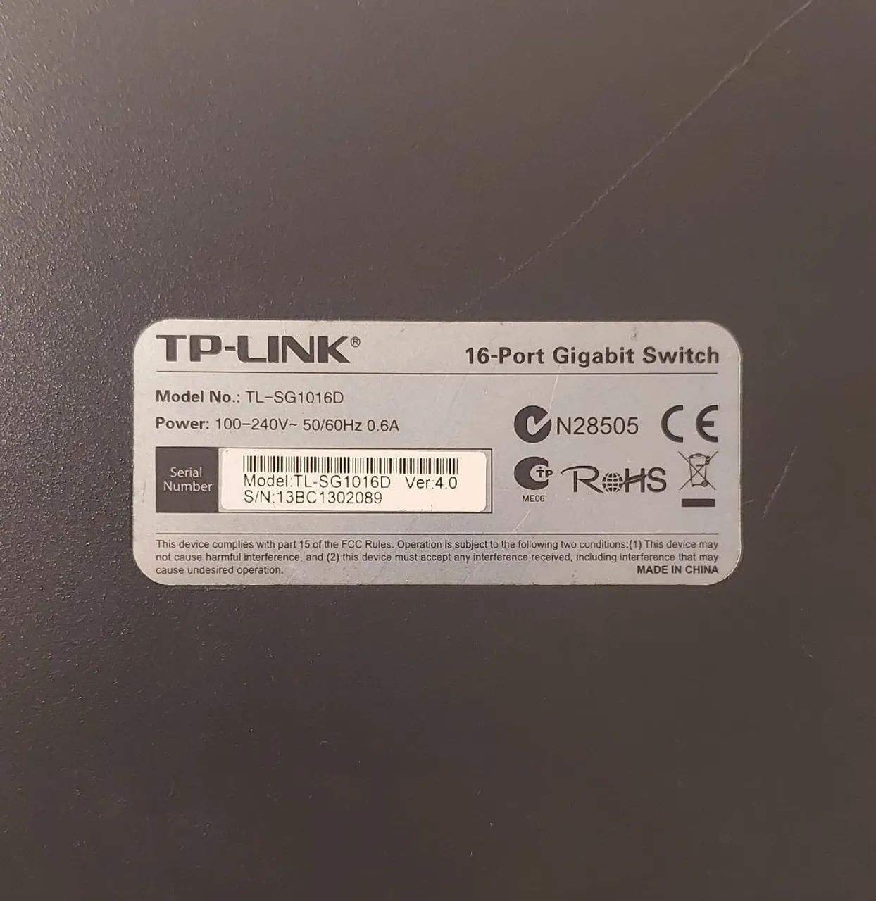 Switch Gigabit de 16 portas_TL-SG1016D - Foto 5