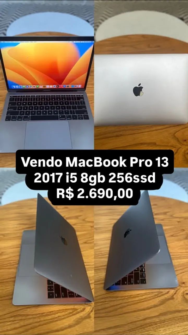 Nao troco! MacBook Pro 2017 i5 8gb 256ssd - Notebooks - Solar do