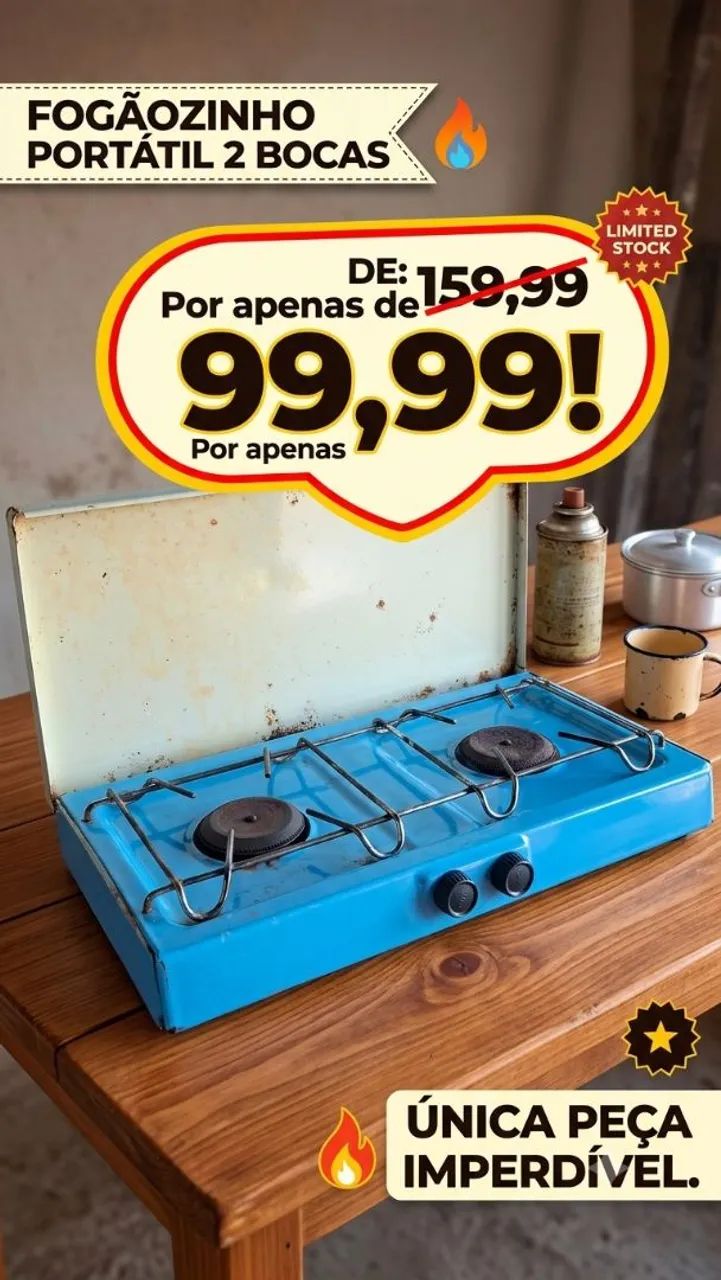 Fogaozinho 2 bocas 