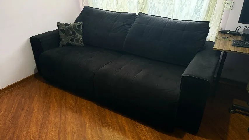 Sofá Retrátil e Reclinável - EXCELENTE ESTADO - Foto 2