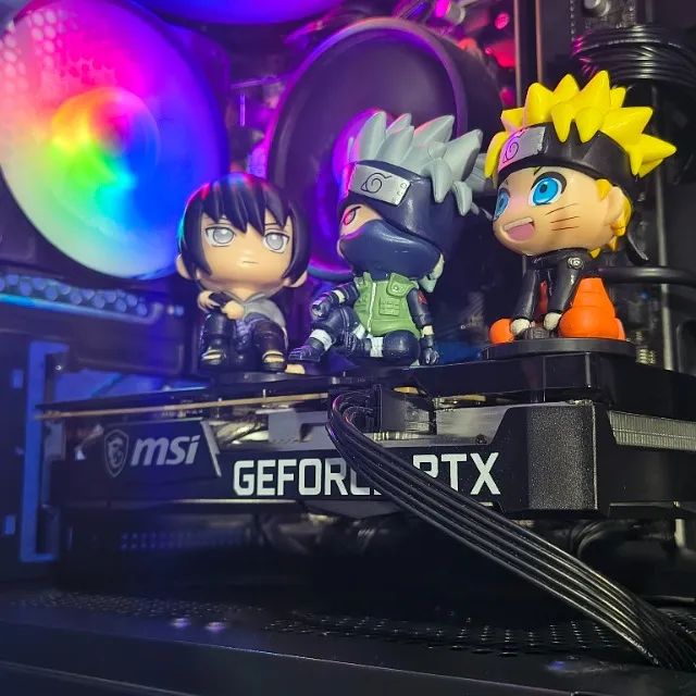 Mini Bonecos Naruto Kakashi Sasuke Anime 9cm Decoração Setup - Foto 5