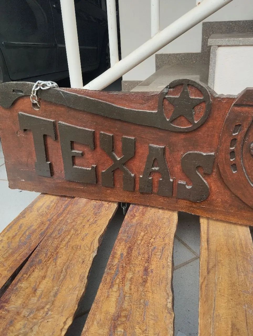 Placa de madeira rústica para decoração - Foto 4
