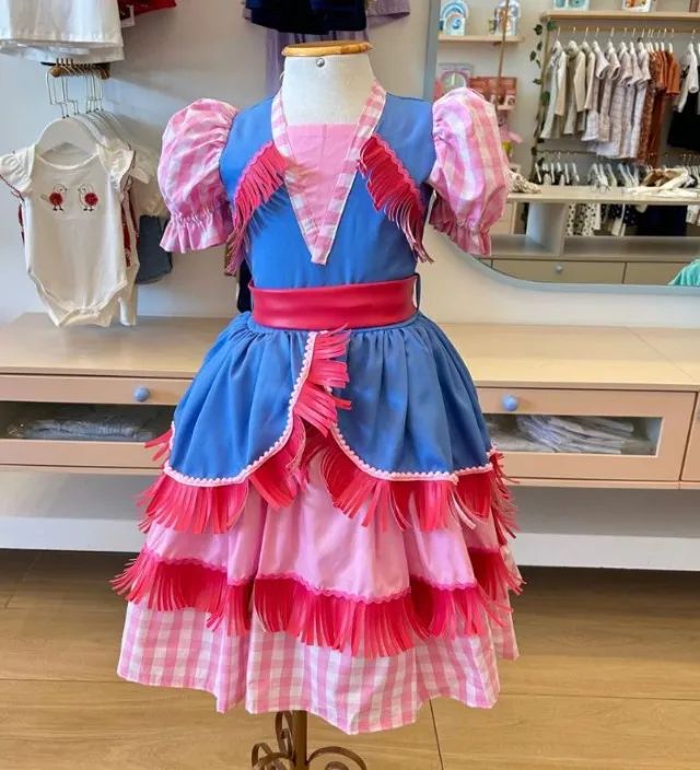 Vestido junino infantil - Foto 3