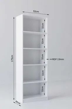 Estante de livros multiuso com 5 nichos - Foto 2