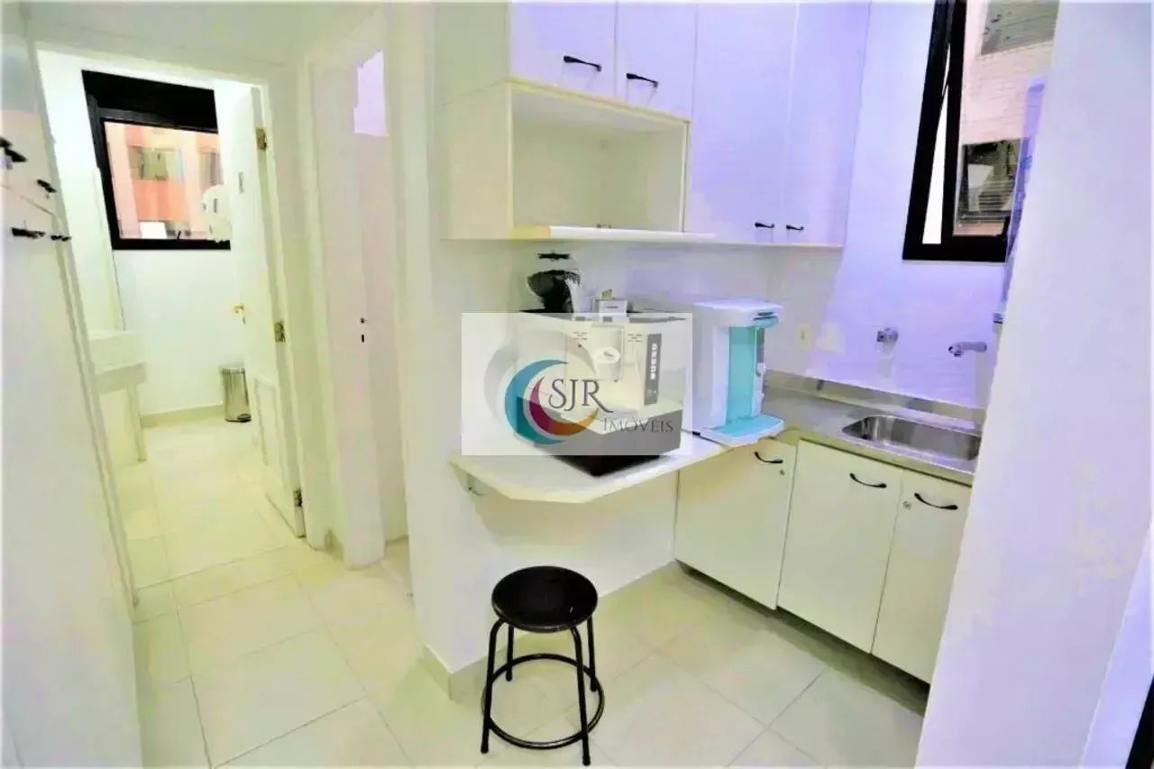 Andar comercial com 413 m² de área útil, MOBILIADO, recepção, piso elevado parte em carpet - Foto 2