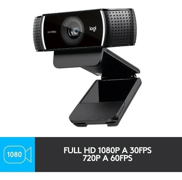 Câmera de transmissão Logitech C922 Pro Stream com microfone e suporte Pronta entrega - Foto 2