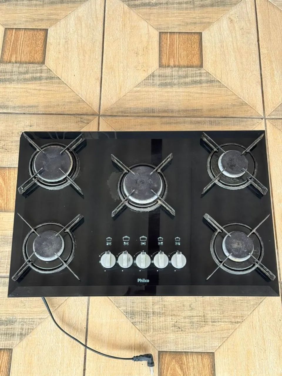 Cooktop Philco 5 Bocas Vidro Temperado Preto - Ótimo Estado - Foto 3