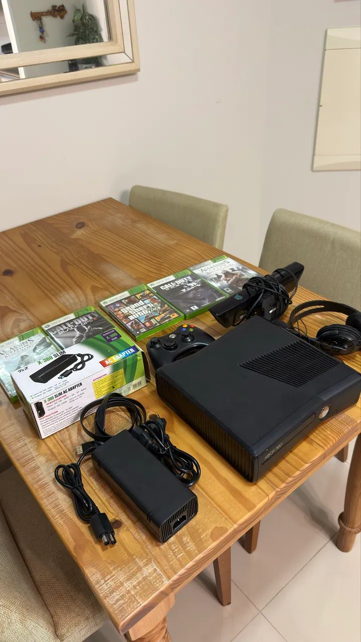 Xbox 360 + Kinect + 5 Jogos  - Foto 2