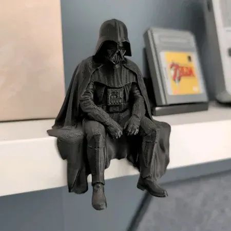 Action Figure Estátuas Batman e Darth Vader Sentados / Decoração Geek e Colecionável - Foto 4