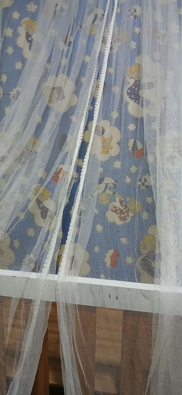 Berço americano com colchão e véu dorcel e suporte  - Foto 5