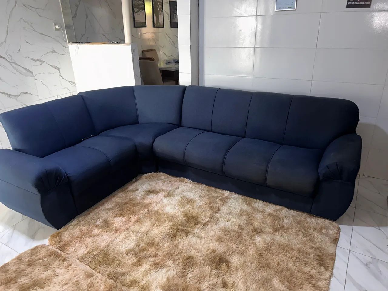 Sofá semi novo em L - Foto 4