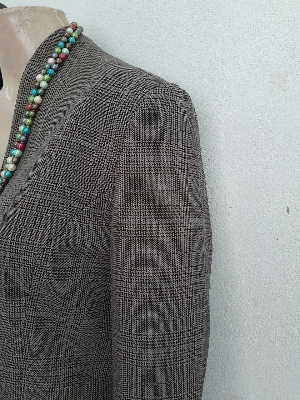 Blazer forrado com colar Retrô  - Foto 4