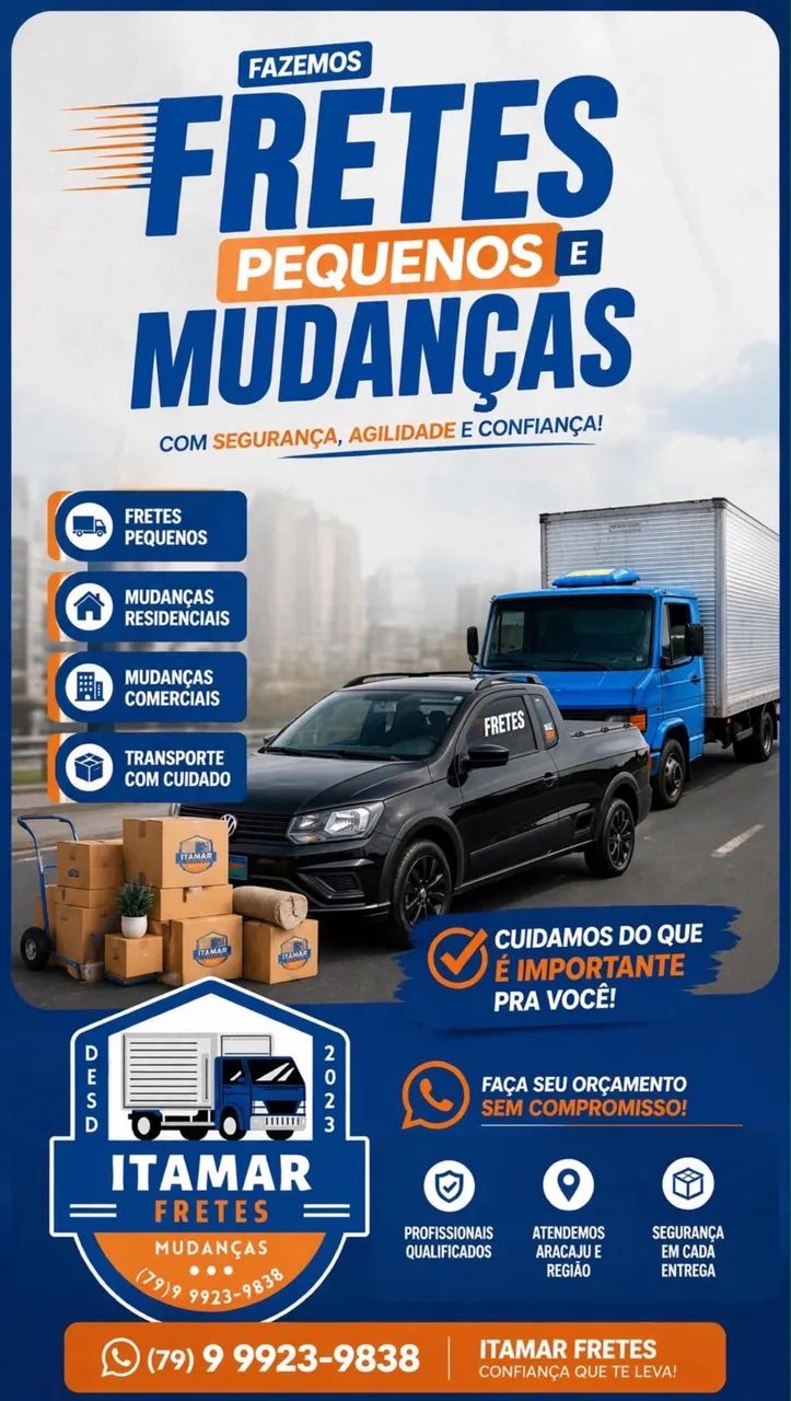 Mudança caminhão baú de frete  - Foto 3