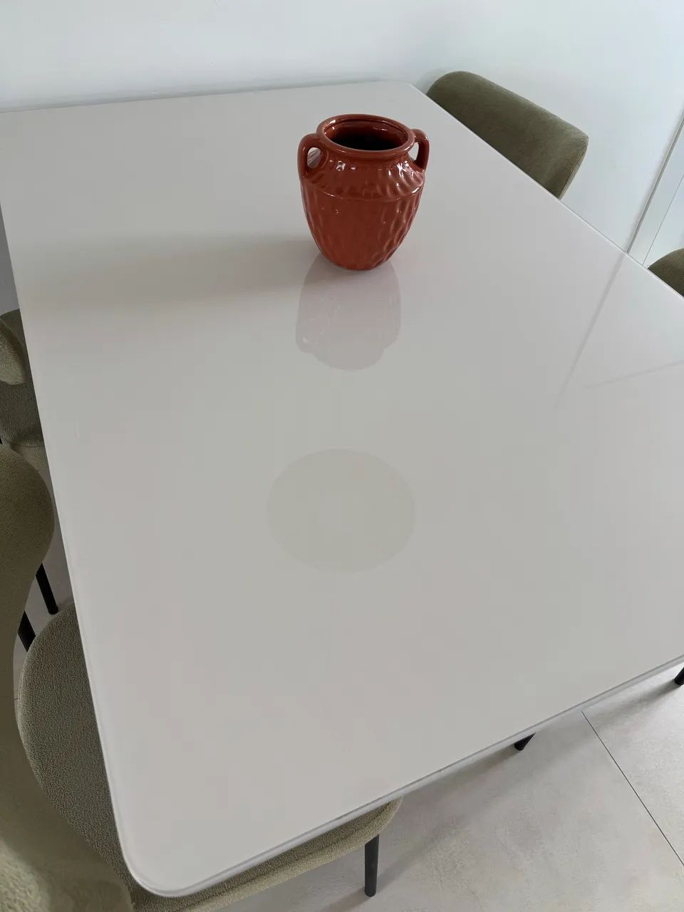 MESA TAMPO DE VIDRO COM JOGO DE CADEIRA BOUCLE LYAM - Foto 4