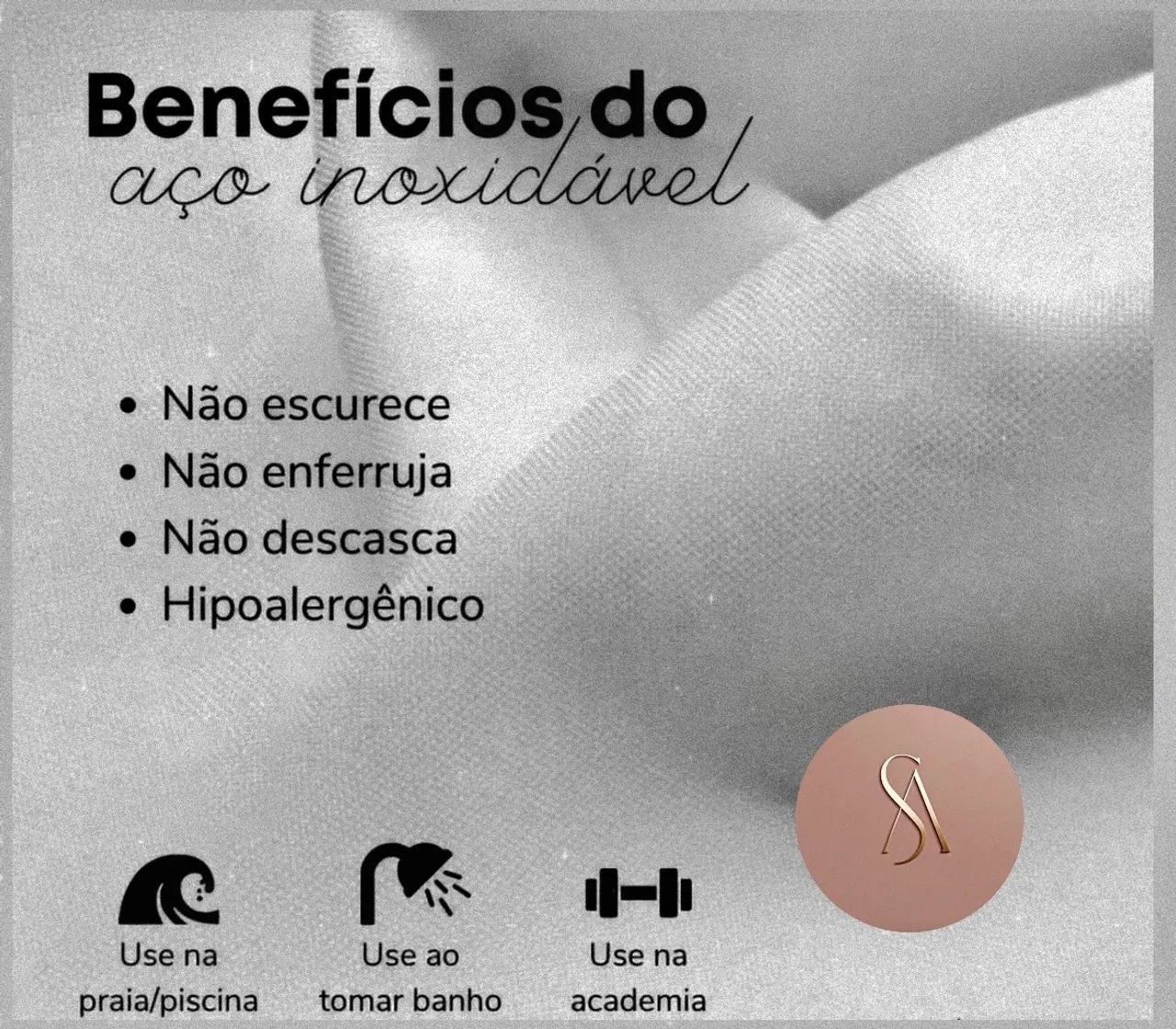 Tornozeleira de aço inoxidável  - Foto 3