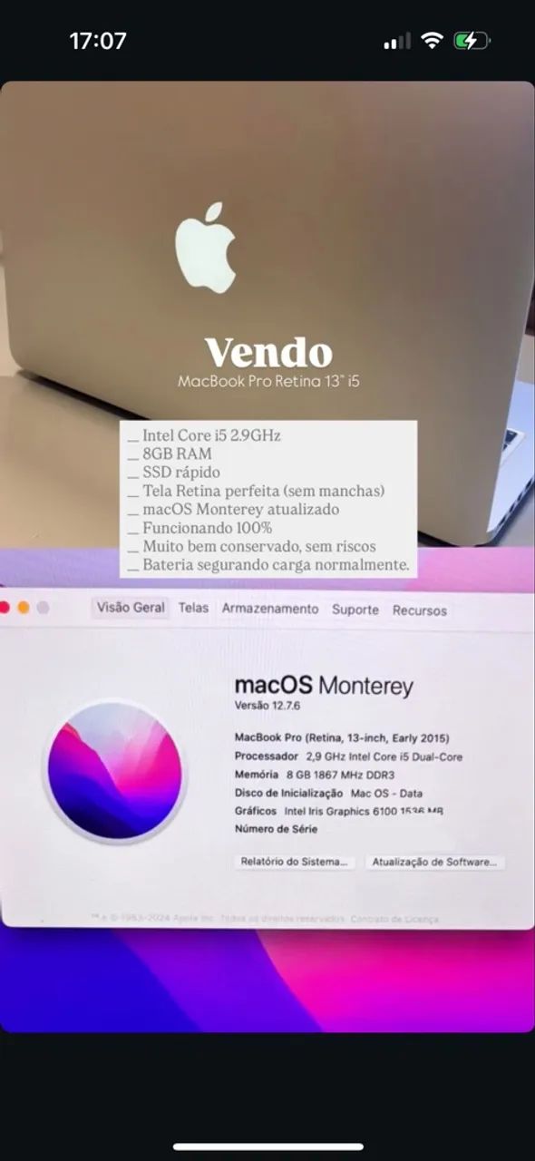 Macbook pro 2015 - Foto 3