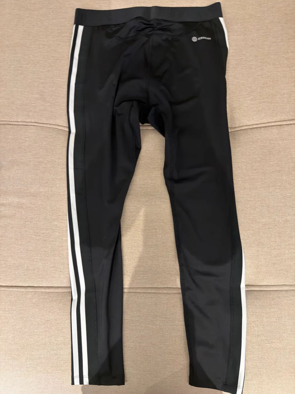 Calça Legging Adidas Techfit 3 Listras Compressão  - Foto 2