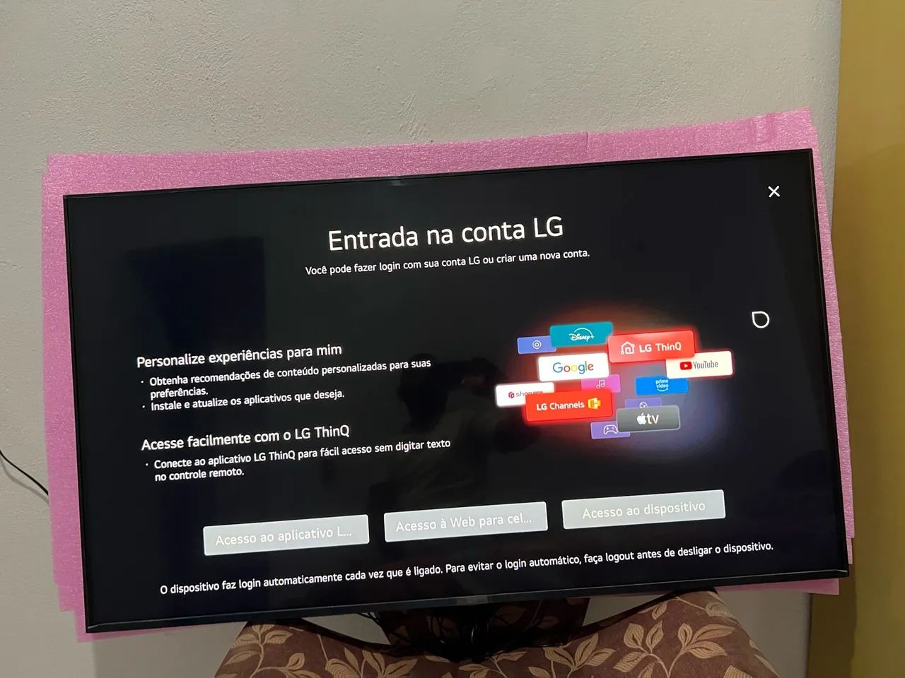 Tv LG 50 polegadas smart com uma linha  inpecetivel - Foto 2