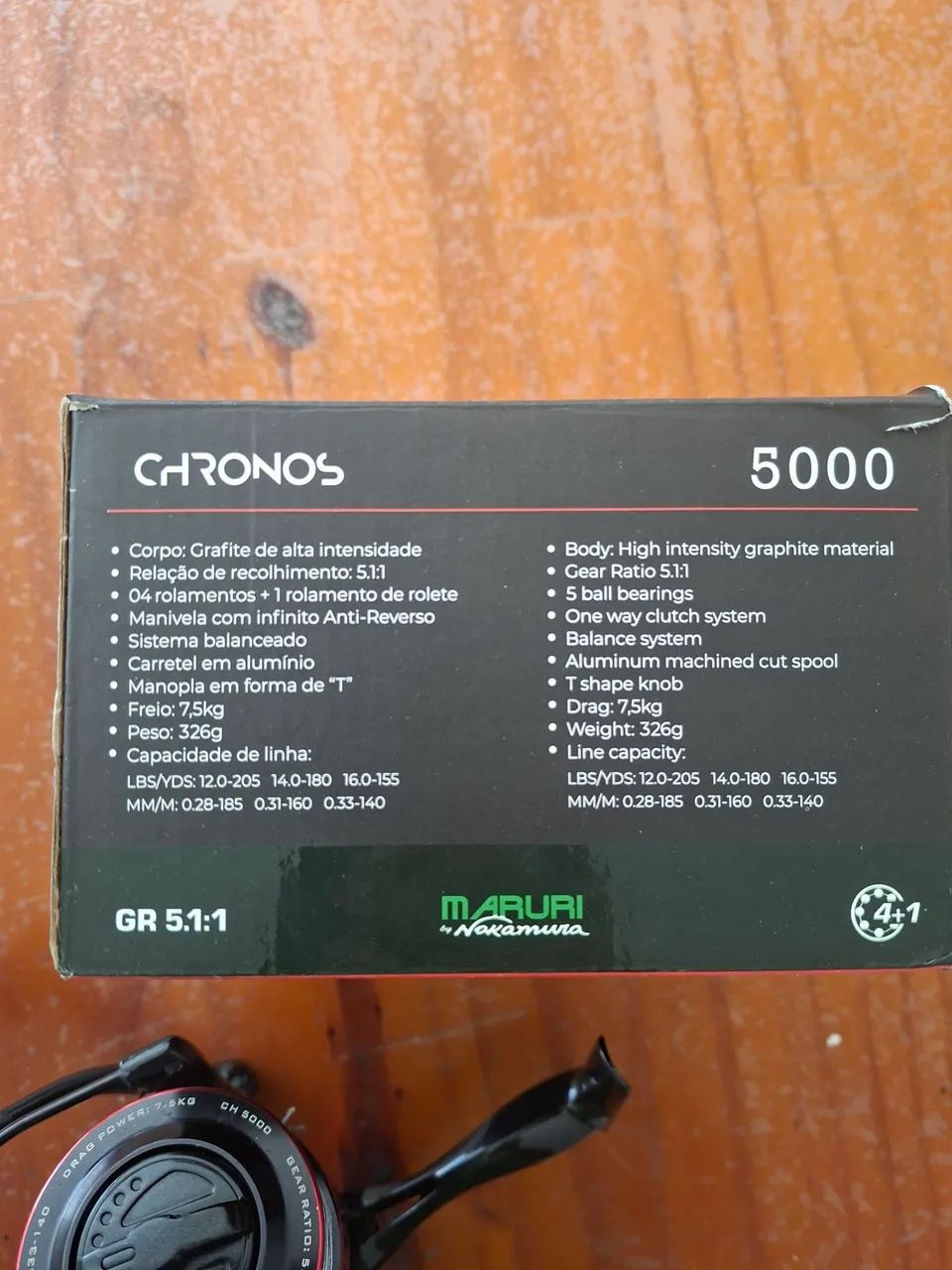 Molinete Maruri - Kronos 5000 - Com linha multifilamento  - Foto 3