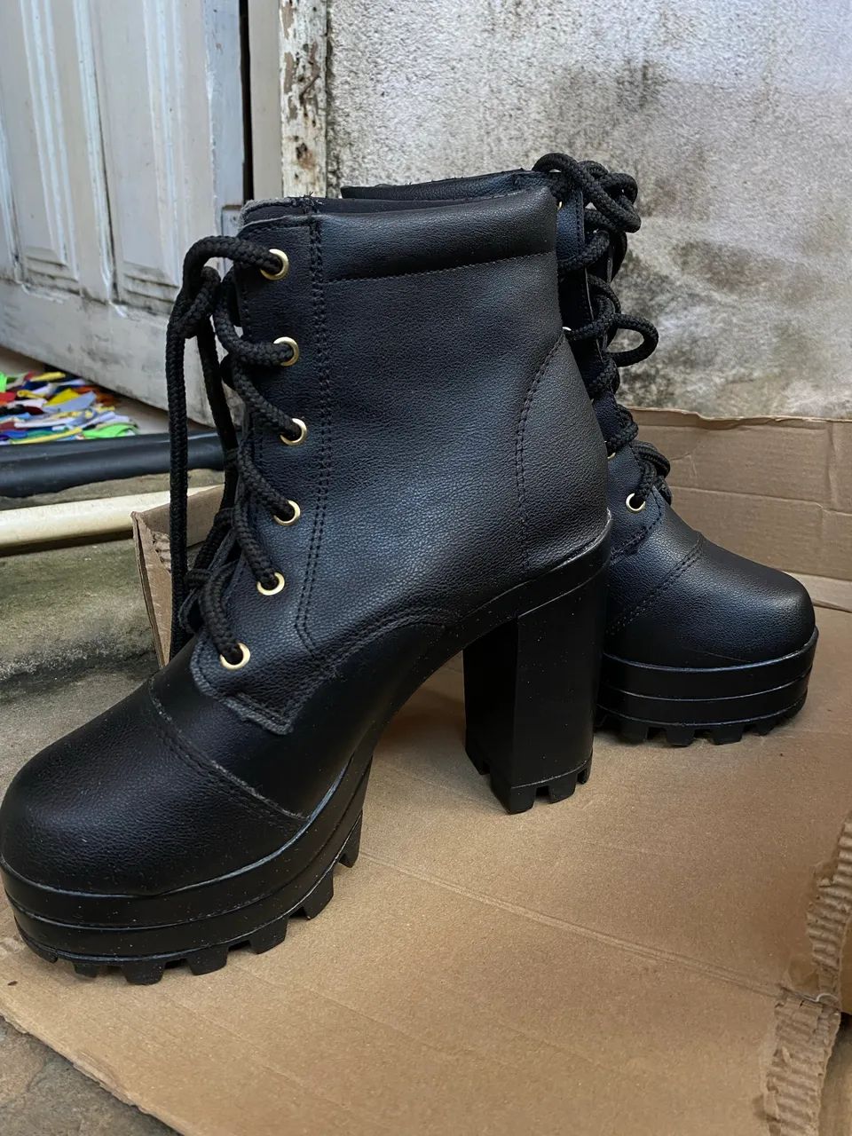 Bota Preta N 35 - Foto 2