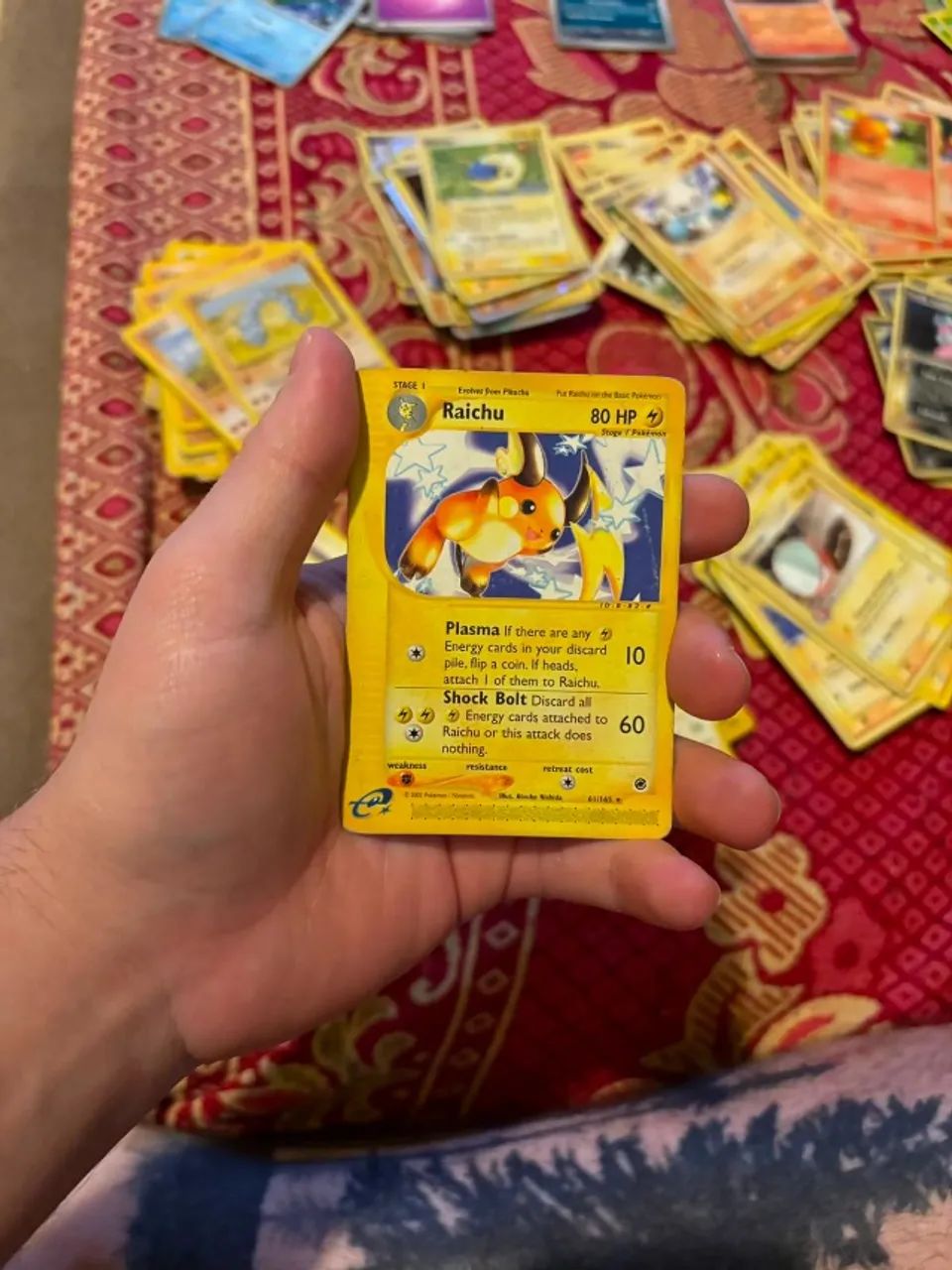 Carta de Pokermon Raichu (61/165) RARA