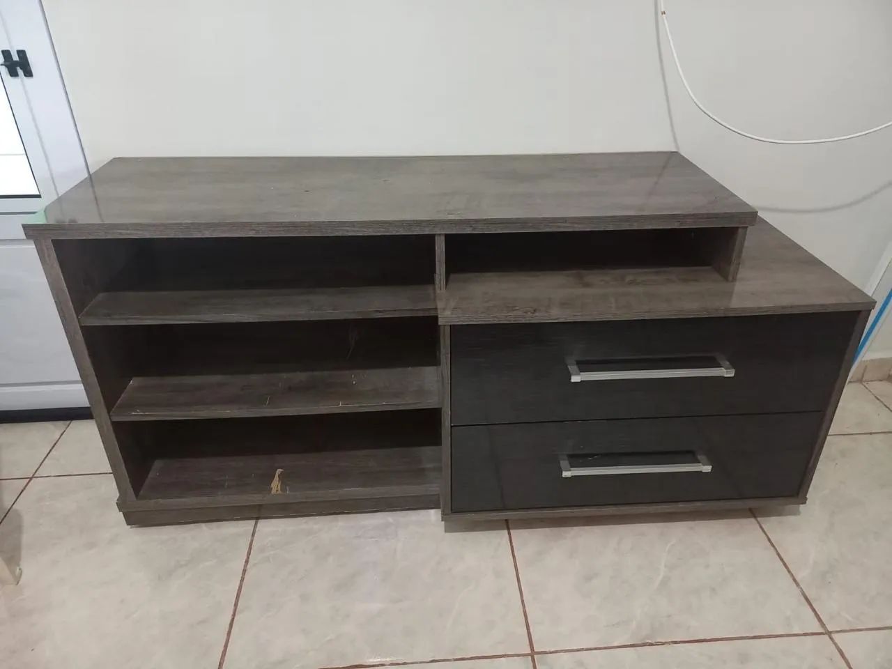 Rack com gavetas