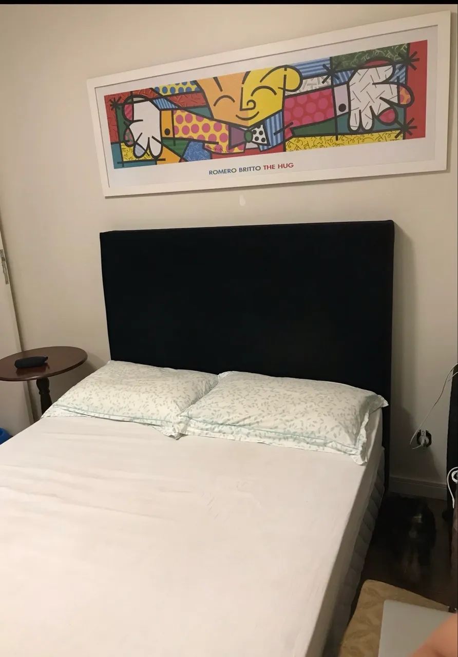 Cama Box Casal + Colchão Usado No Estado