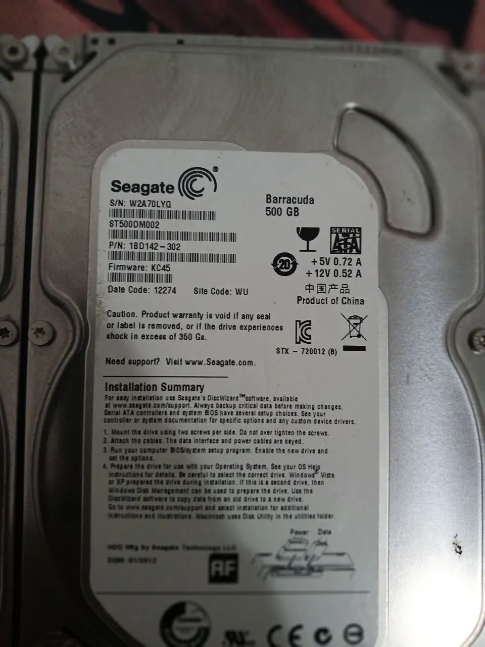 HD 500GB Seagate - Foto 2