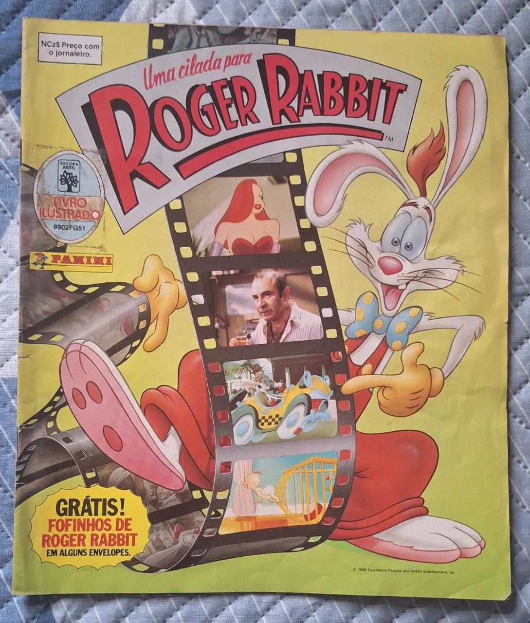 Álbum de Figurinhas Um Cilada para Roger Rabbit 1988