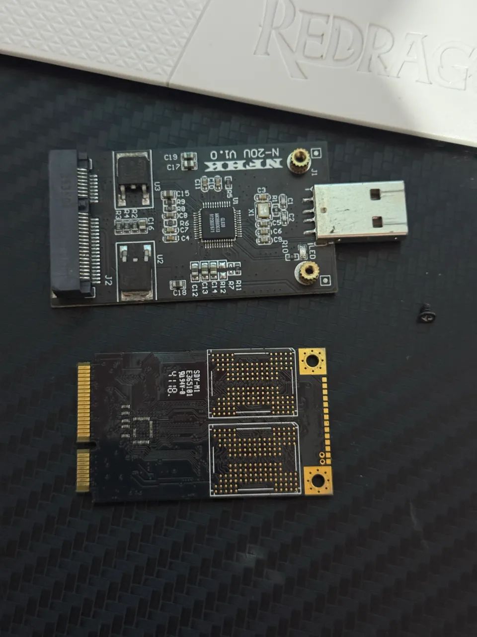 SSD MSATA 256gb com adaptador USB 
