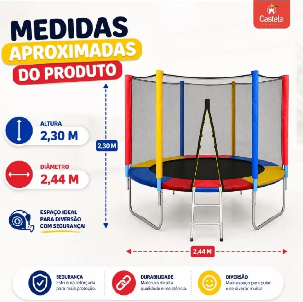 Cama elástica Pula-pula - Foto 2