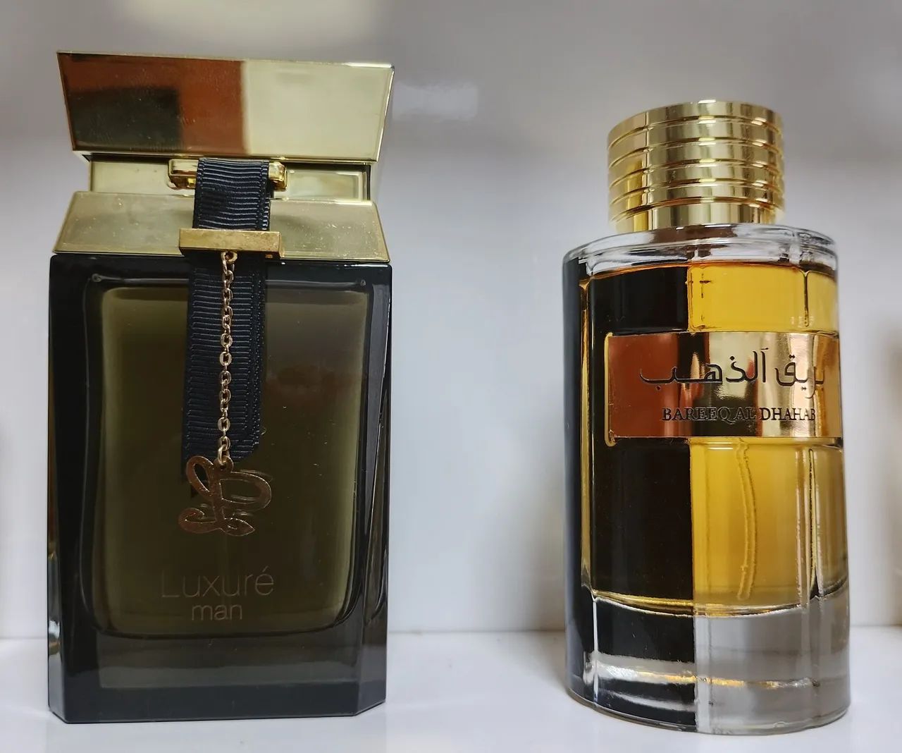 02 Perfumes Árabes - Bareeq Al Dhahab e Luxuré Man