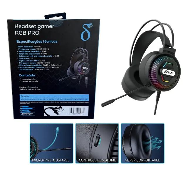 Headset Gamer Usb Aitek - Foto 5