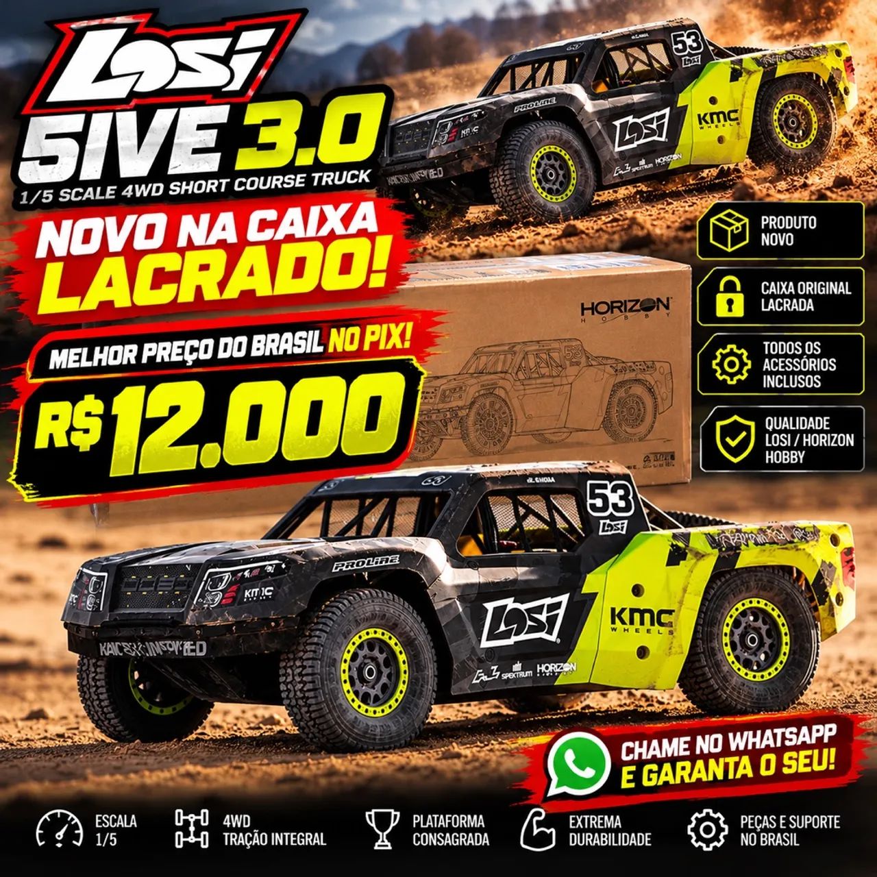 Automodelo losi 5ive 3.0 1/5 - Foto 3