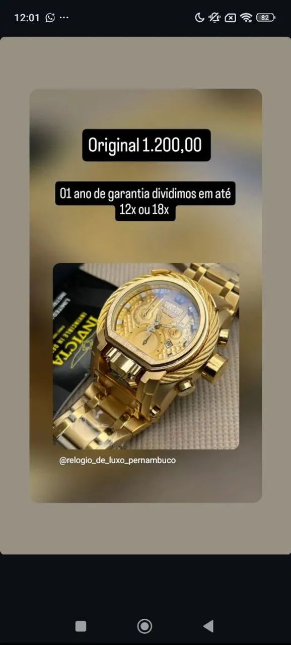 RELÓGIO INVICTA 