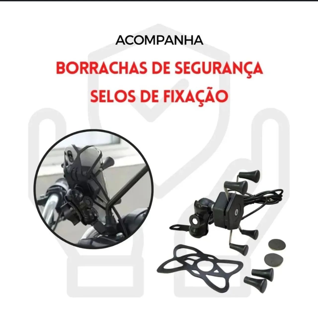 Suporte celular garra para moto  - Foto 2