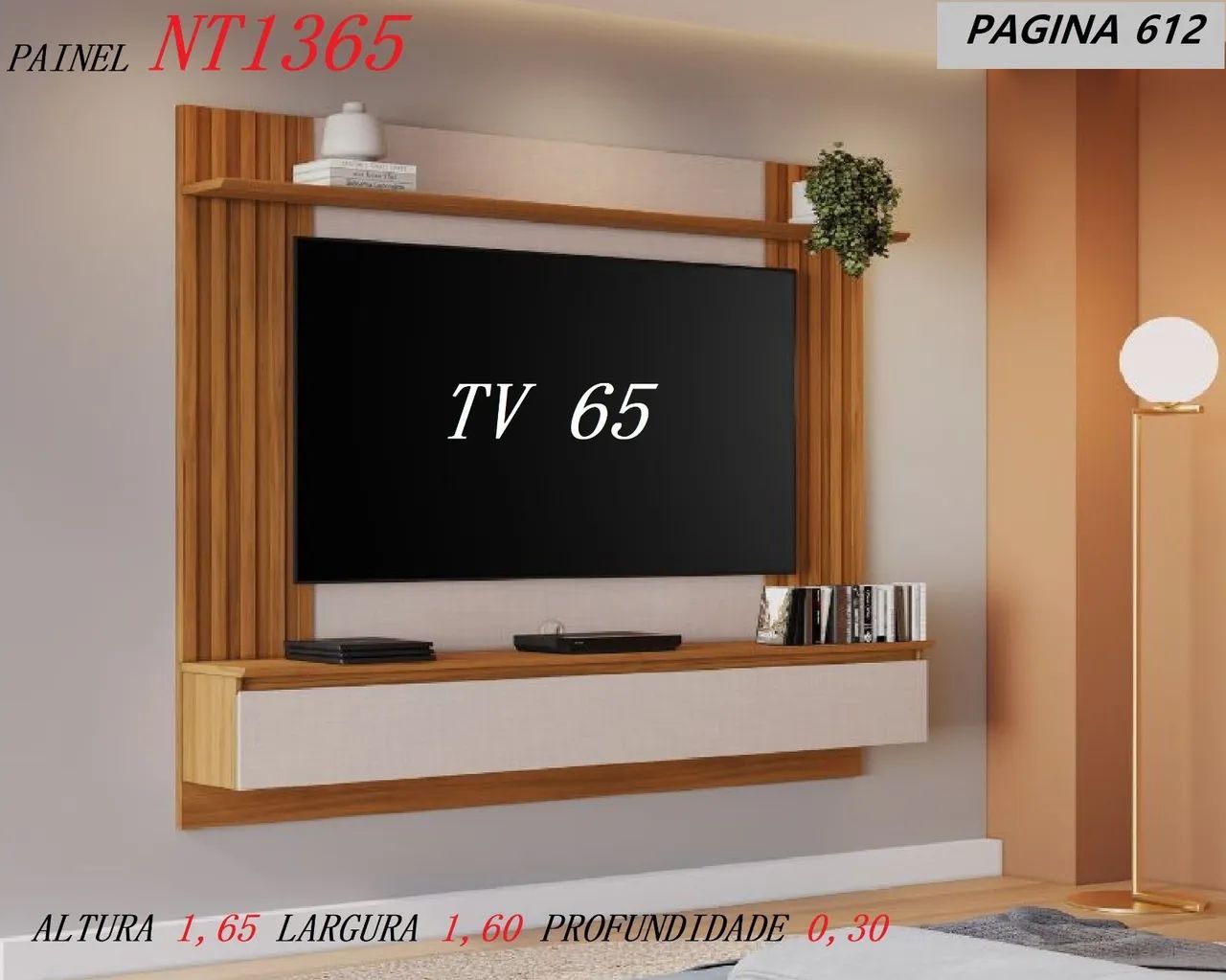 Painel para 65 polegadas 