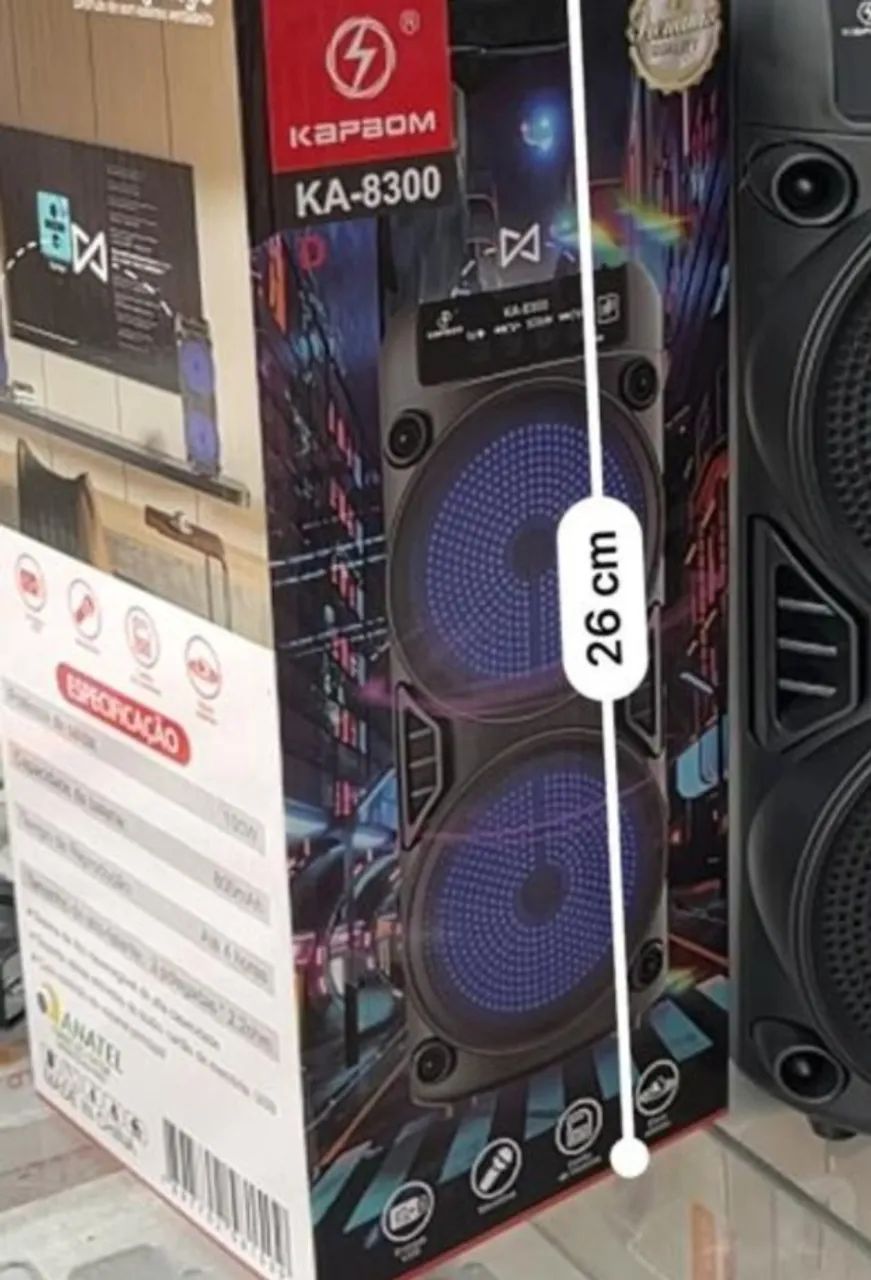 Caixa de Som Portátil Bluetooth Kapbom - Foto 4