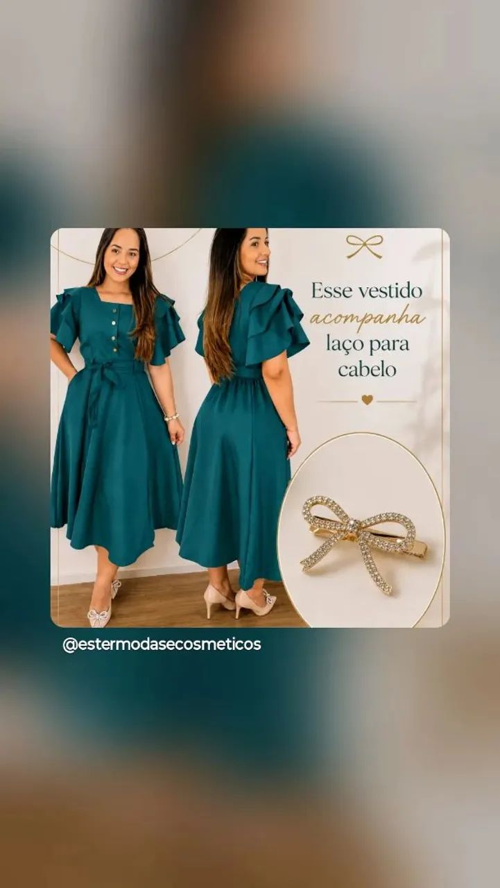 Vestido+ fivela 