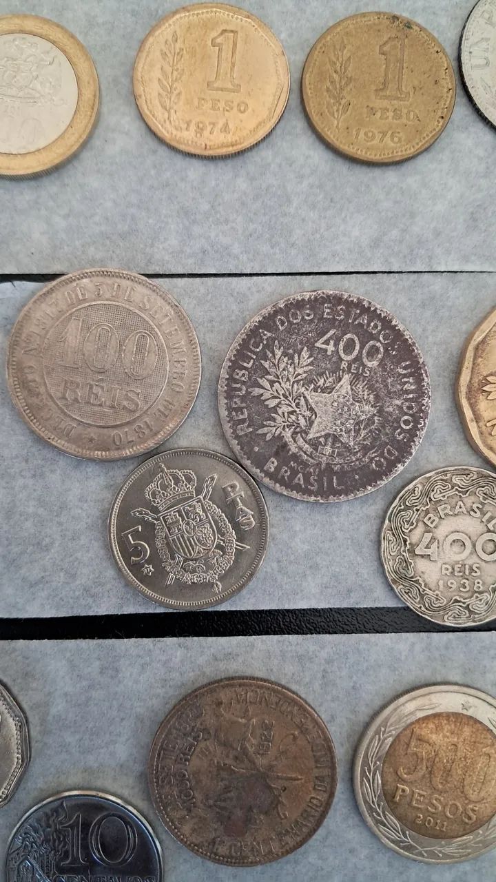 Moedas antigas brasileiras e estrangeiras - Foto 4
