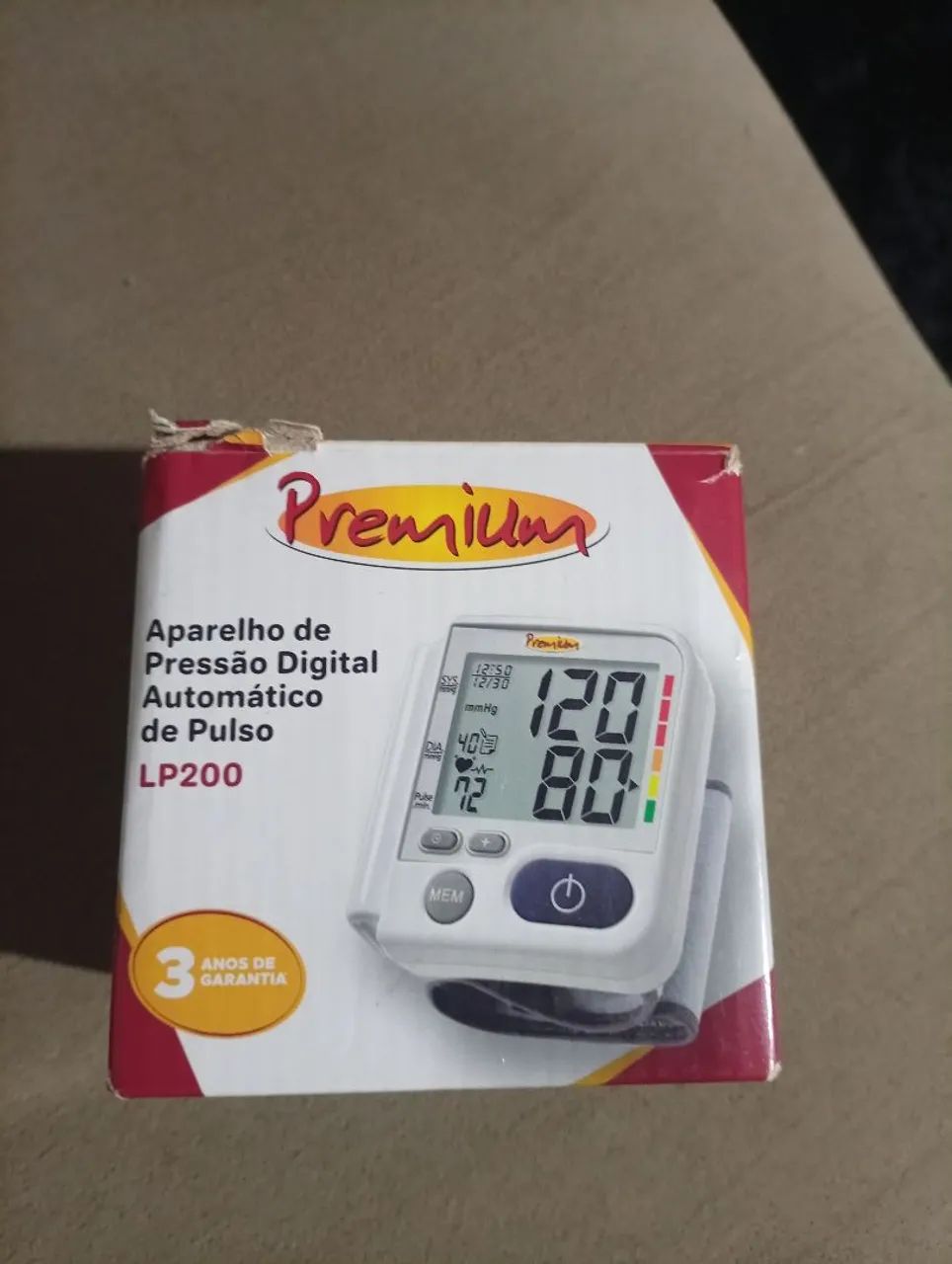 Aparelho digital de pressão de Pulso 