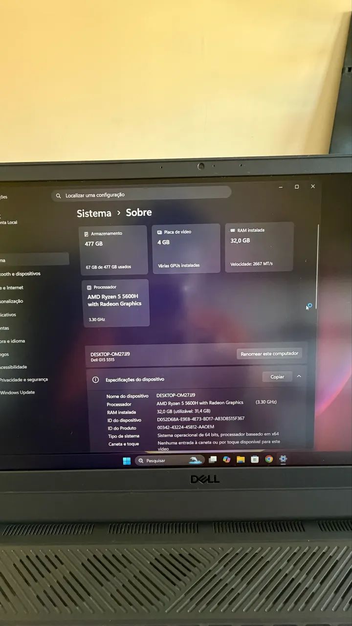 NOTEBOOK GAMER DELL G15 - Foto 4