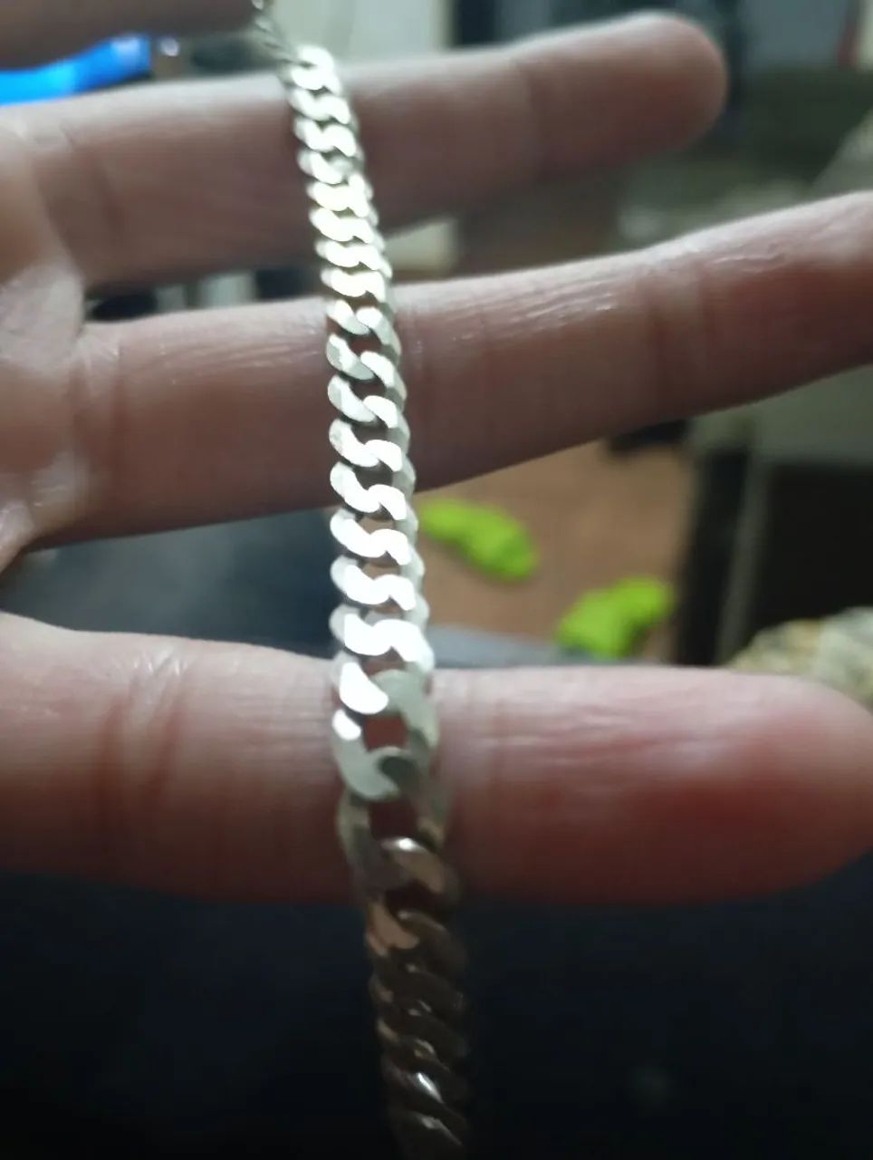 Corrente de prata legítima 925 + pulseira  - Foto 5
