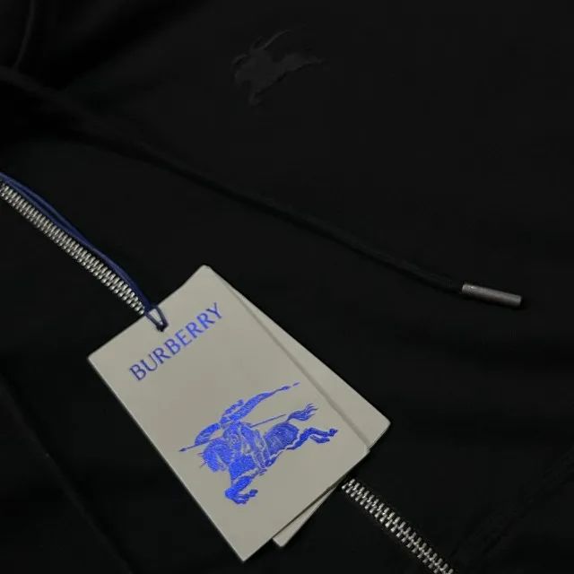 burberry moletom de algodão com acabamento xadrez - Foto 4