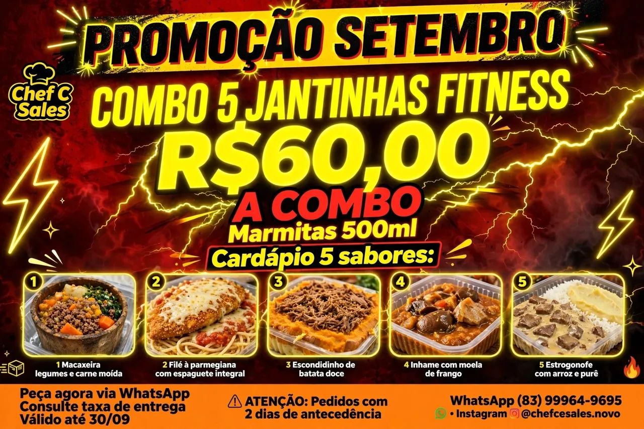 Combo jantinha fit promocional 