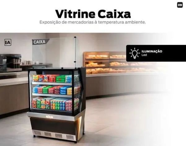VITRINE CAIXA MARCA POLAR NOVA