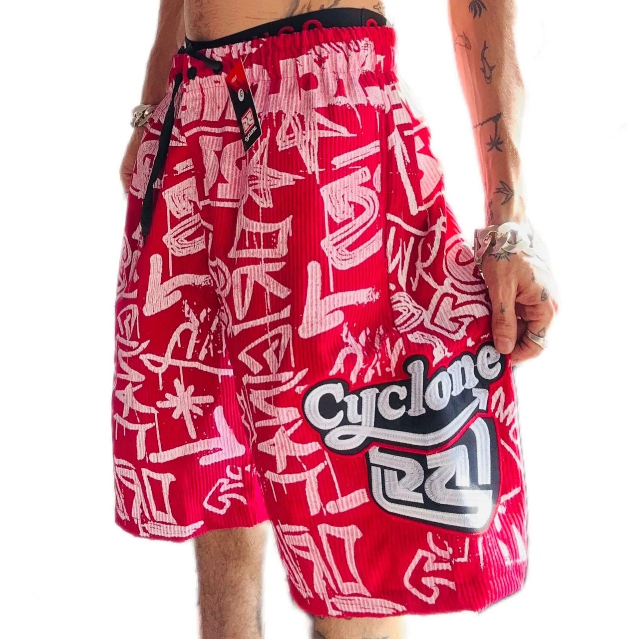 Bermuda Cyclone Veludo estampado  - Foto 2